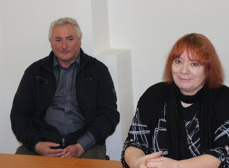 V. Stibor a O.Nytrová na fotografii M. Koubové