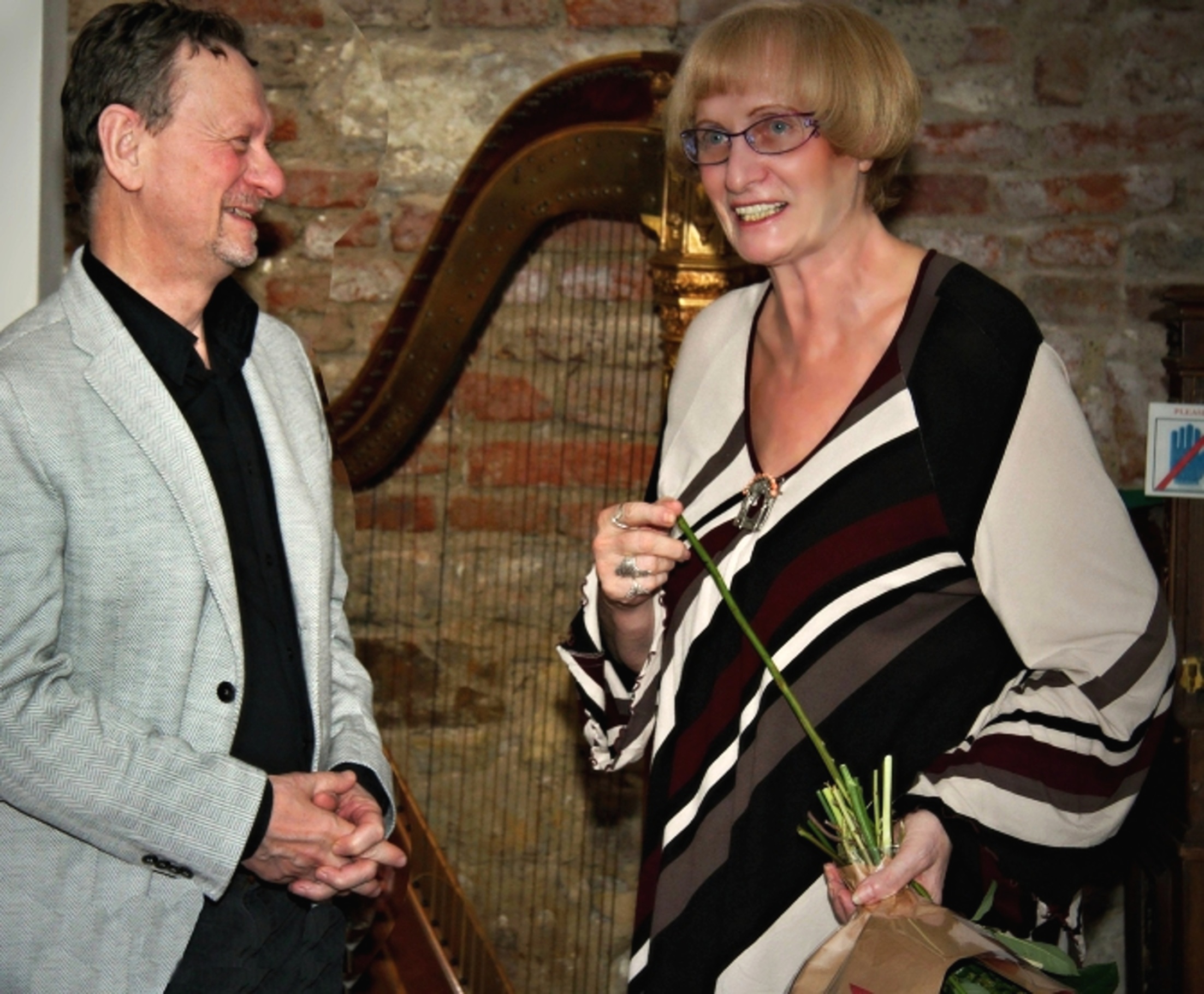 I. Topinková a prof. J. Šípek