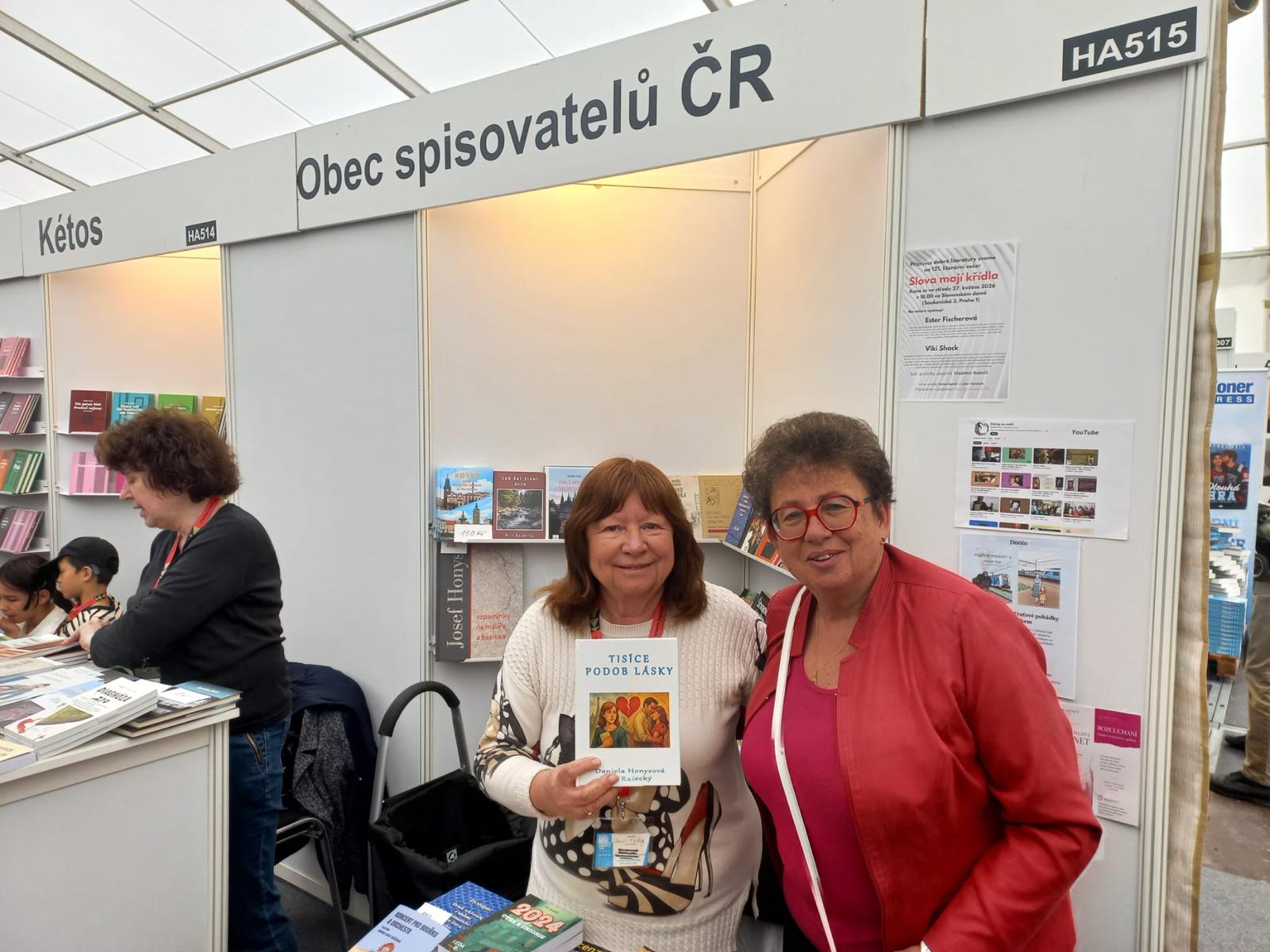 Daniela s paní Alenou Koukalovou, předsed.  Klubu přátel Švýcarska