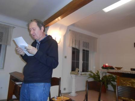 J.Wittberger čte svou poezii a verše O.Ševčíka
