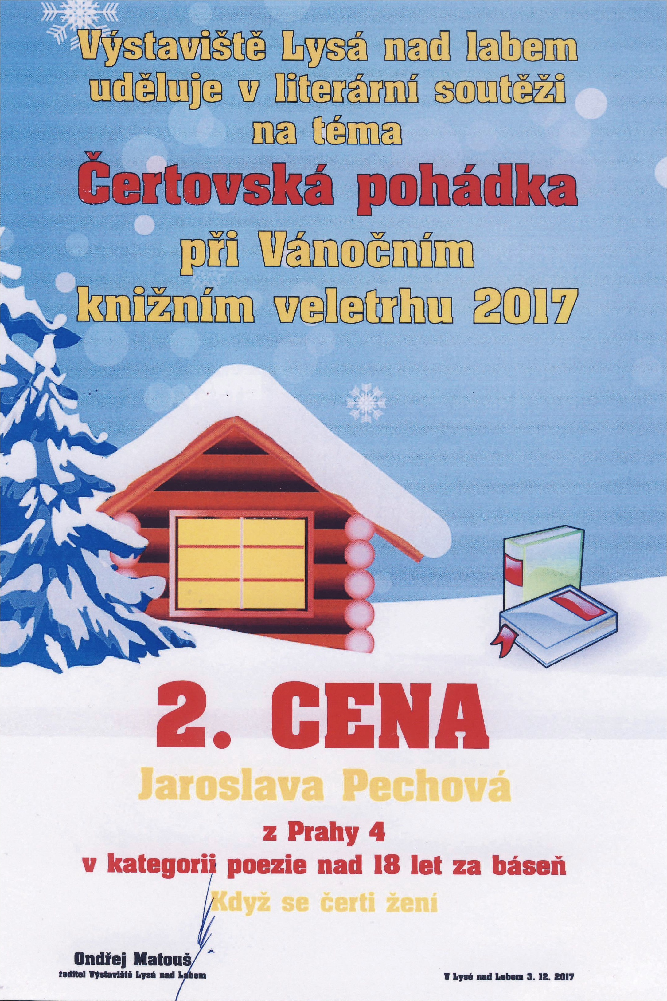 J. Pechová cena báseň