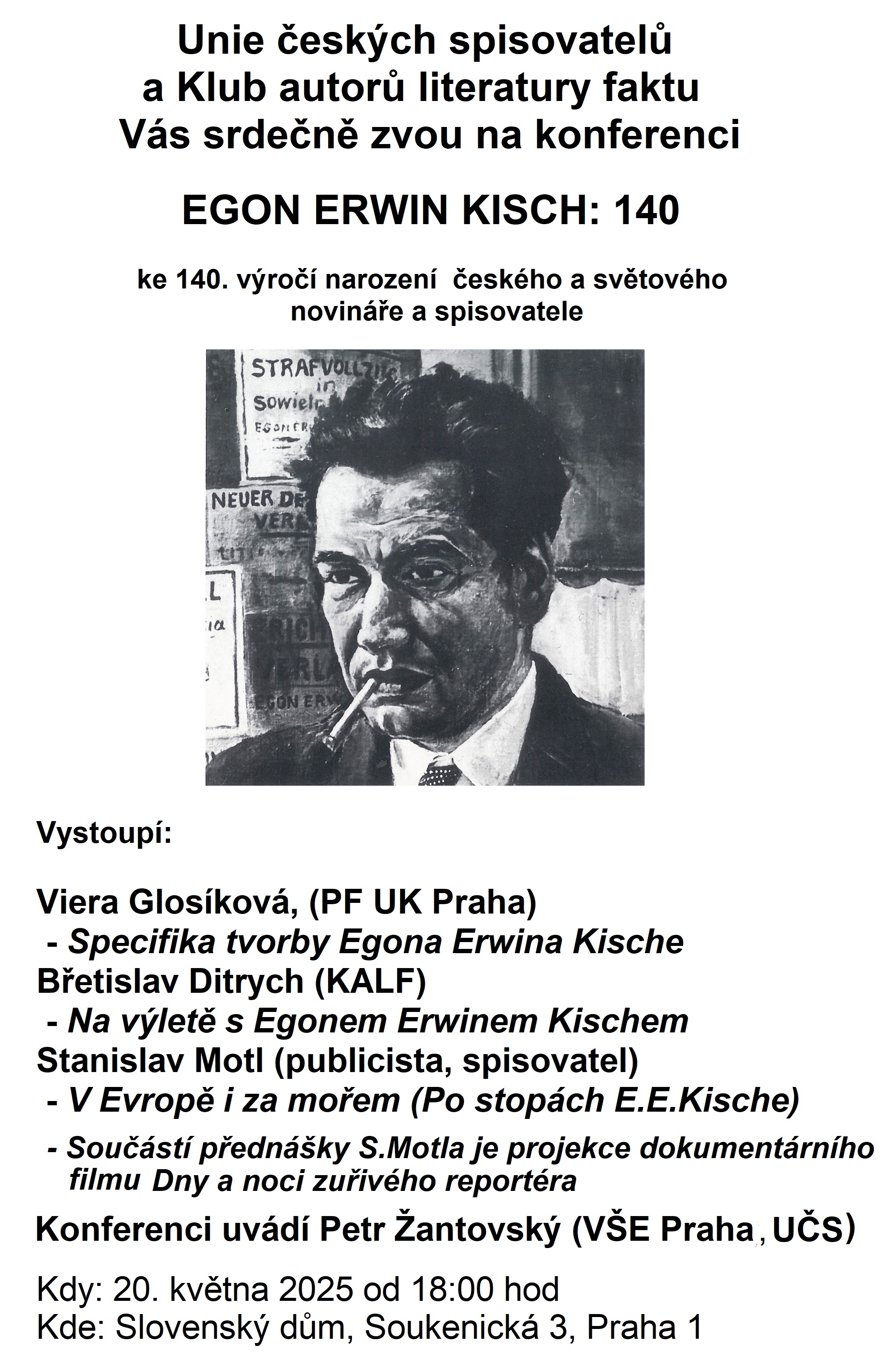 Kisch pozvánka