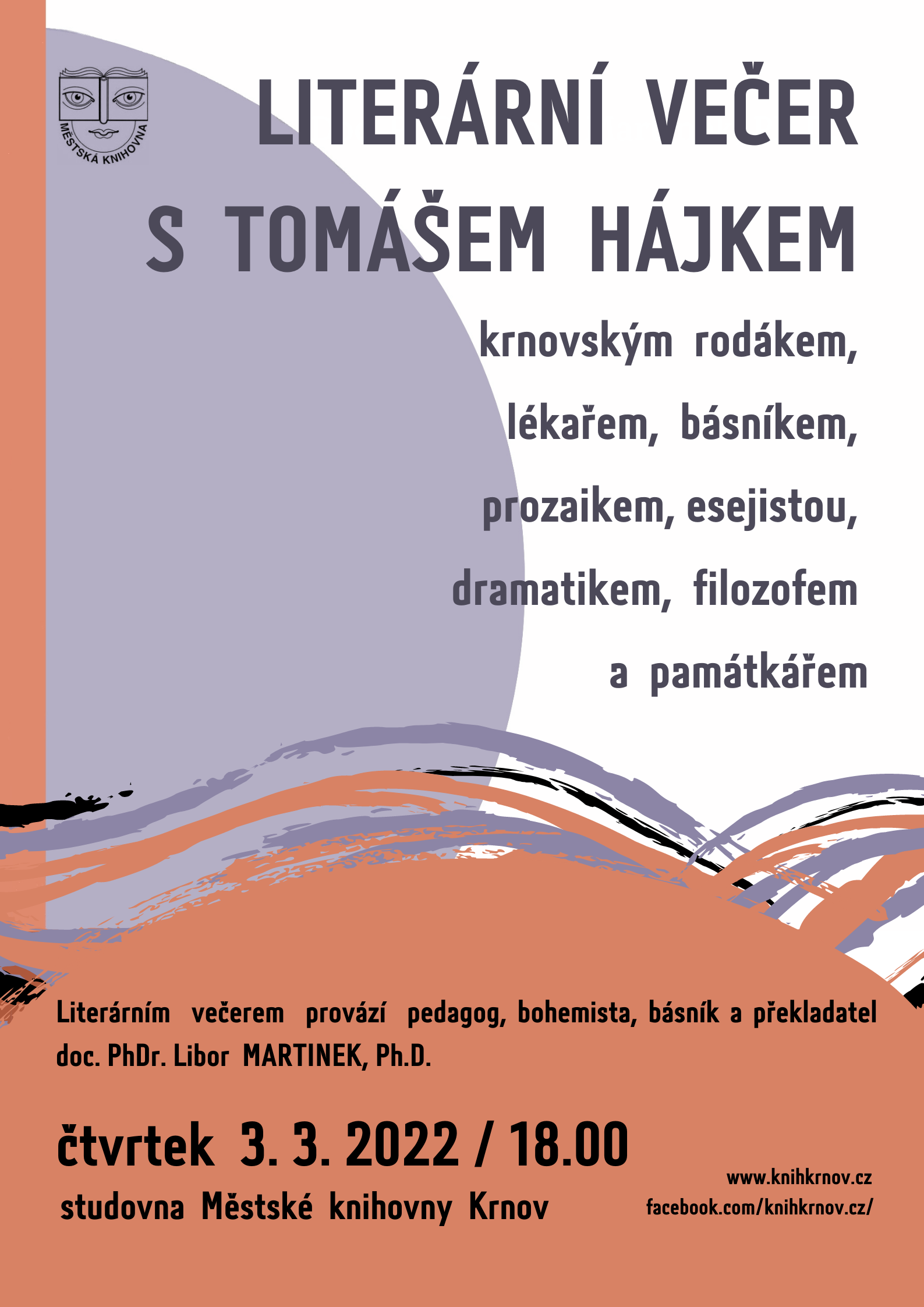 Literární večer Tomáš Hájek