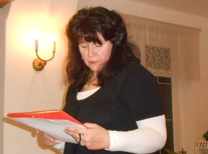 Markéta recituje svou poezii