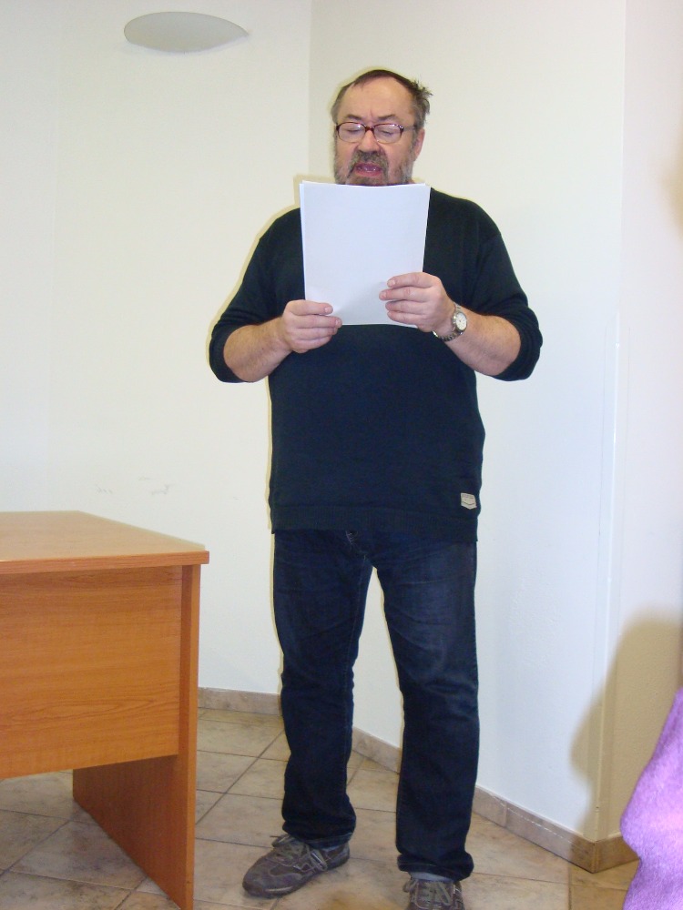 Mgr. Milan Špale čte básně Ing. Marka Šlechty