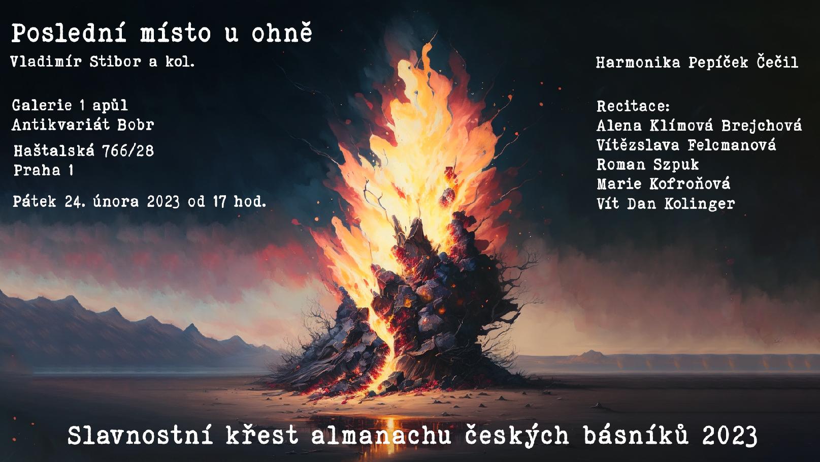 Pozvánka - almanach 2023 Poslední místo u ohně