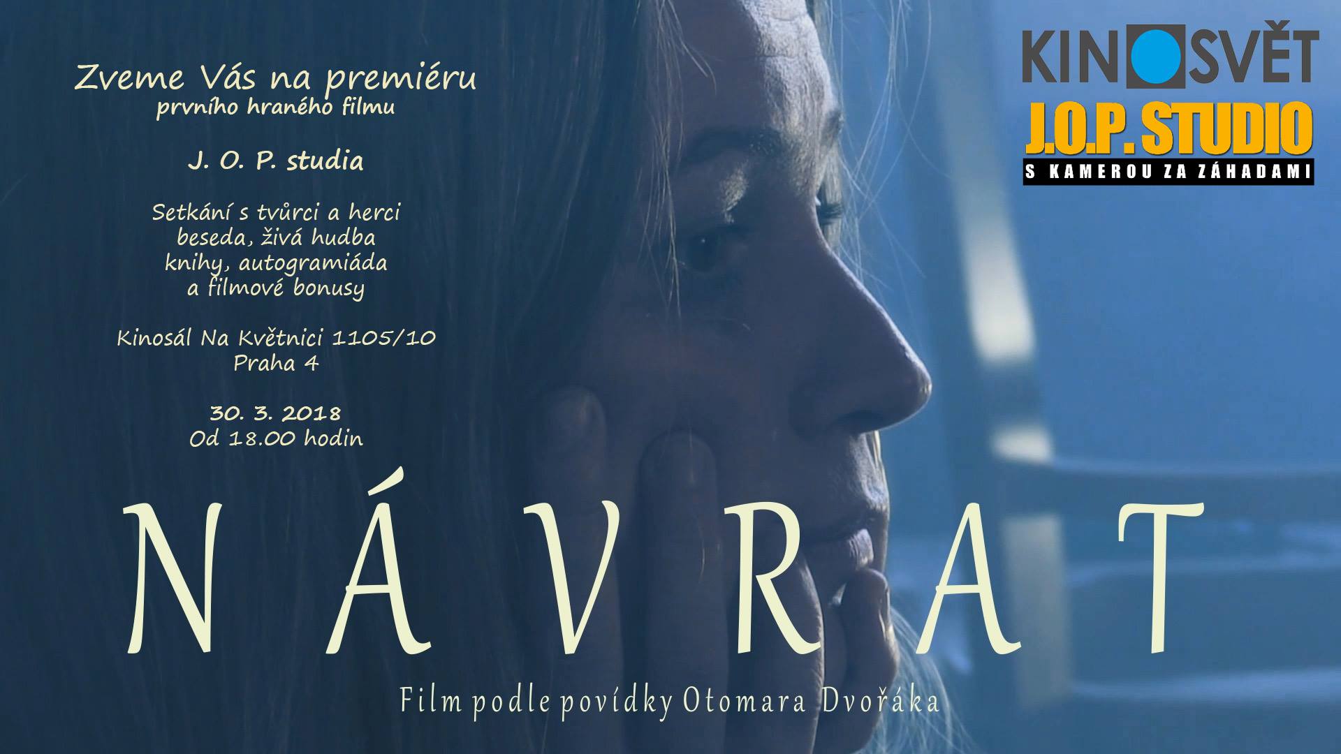 Pozvánka na premiéru filmu Otomara Dvořáka