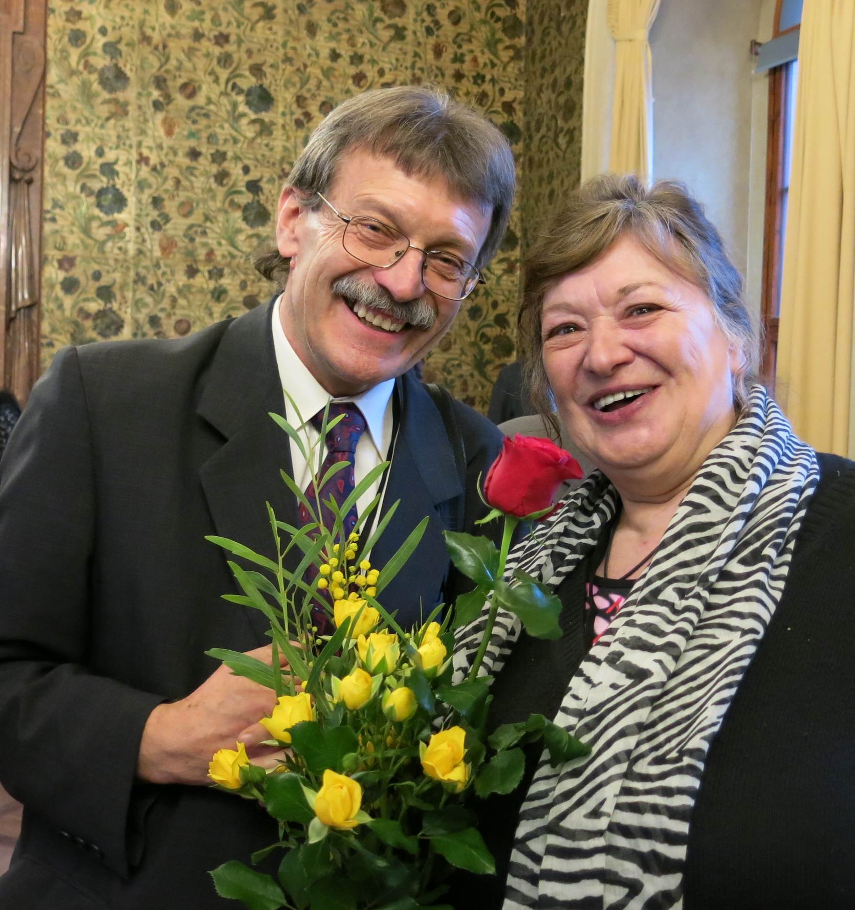 J. Řehounek s I. Delevovou