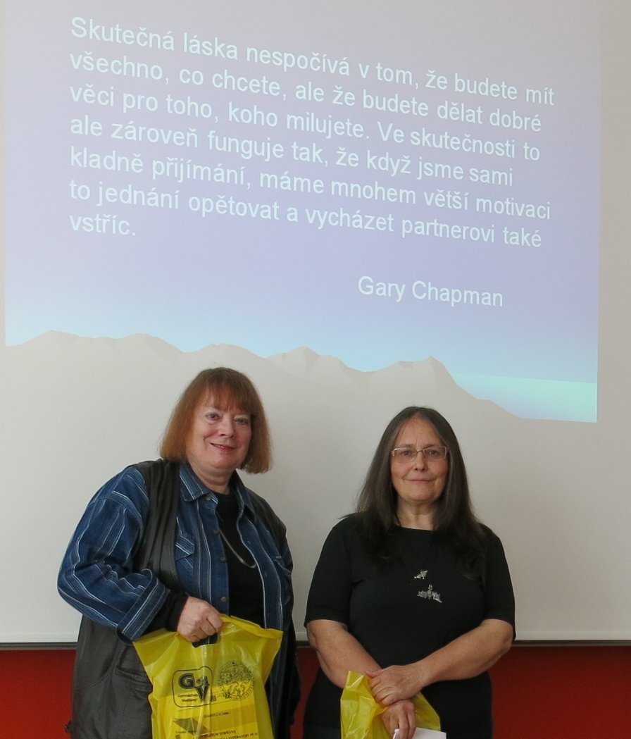 O. Nytrová a F. Vrbenská před besedou