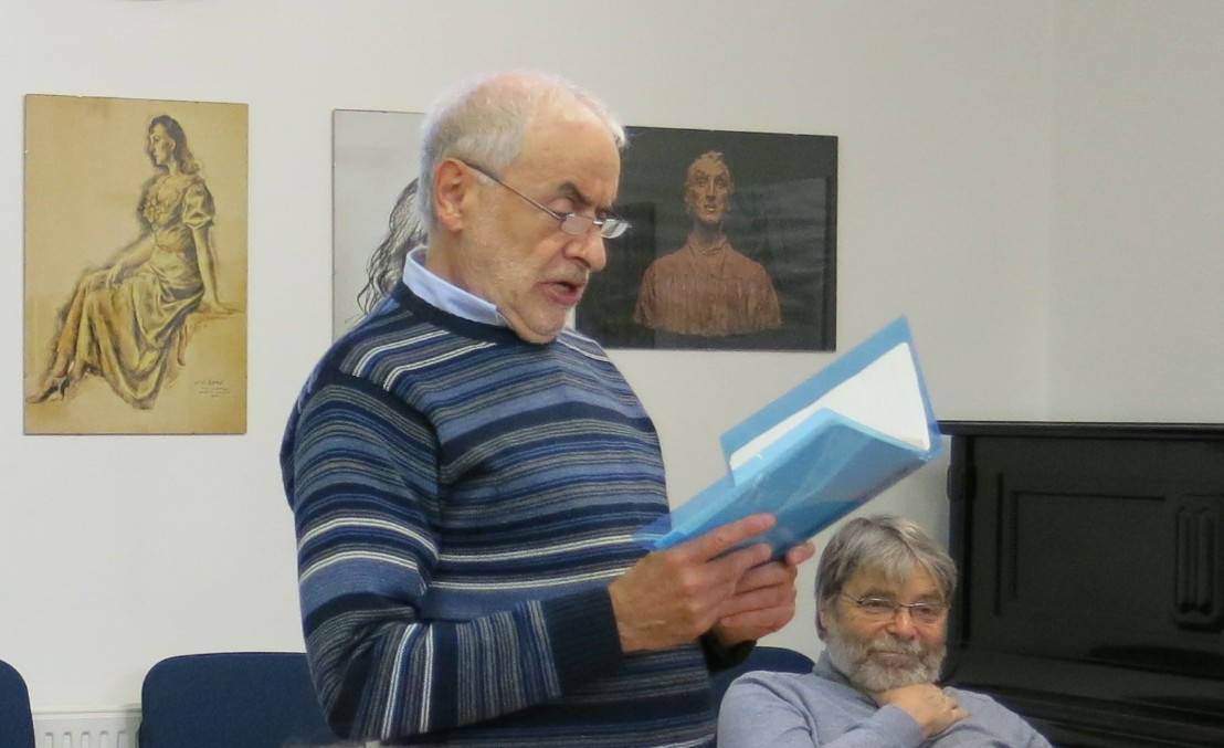 dr. Jiří Weinberger čte svou poesii