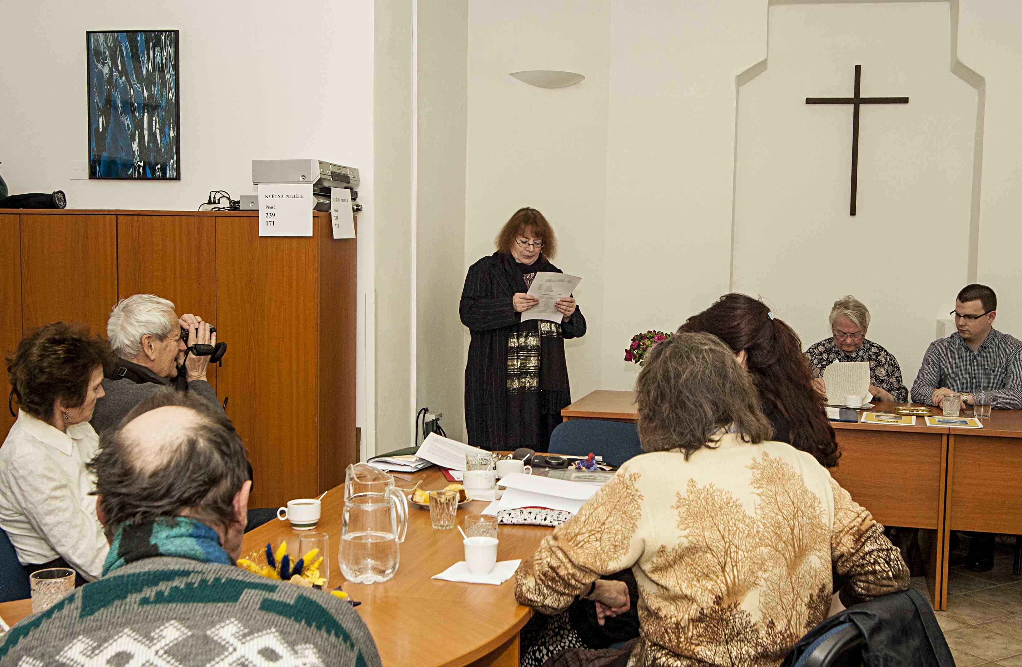 O. Nytrová čte část patriarchova kázání