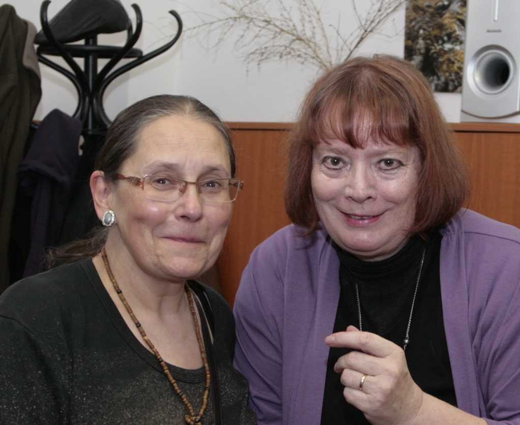 F. Vrbenská, spisovatelka a Olga Nytrová
